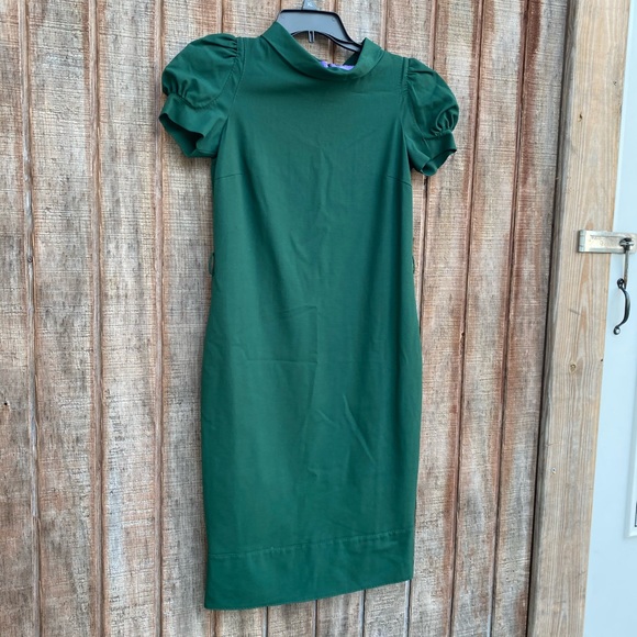 COPY - DSQUARED2 wool mock neck dark green midi dress - Picture 6 of 16